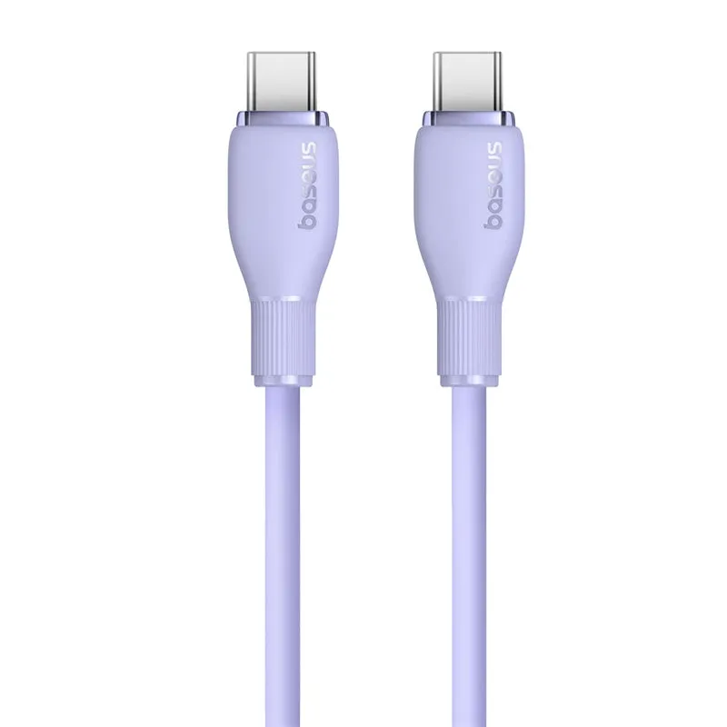 Baseus Pudding Series Fast Charging Cable Type-C to Type-C,100 Watts, 1.2M, Nebula Purple