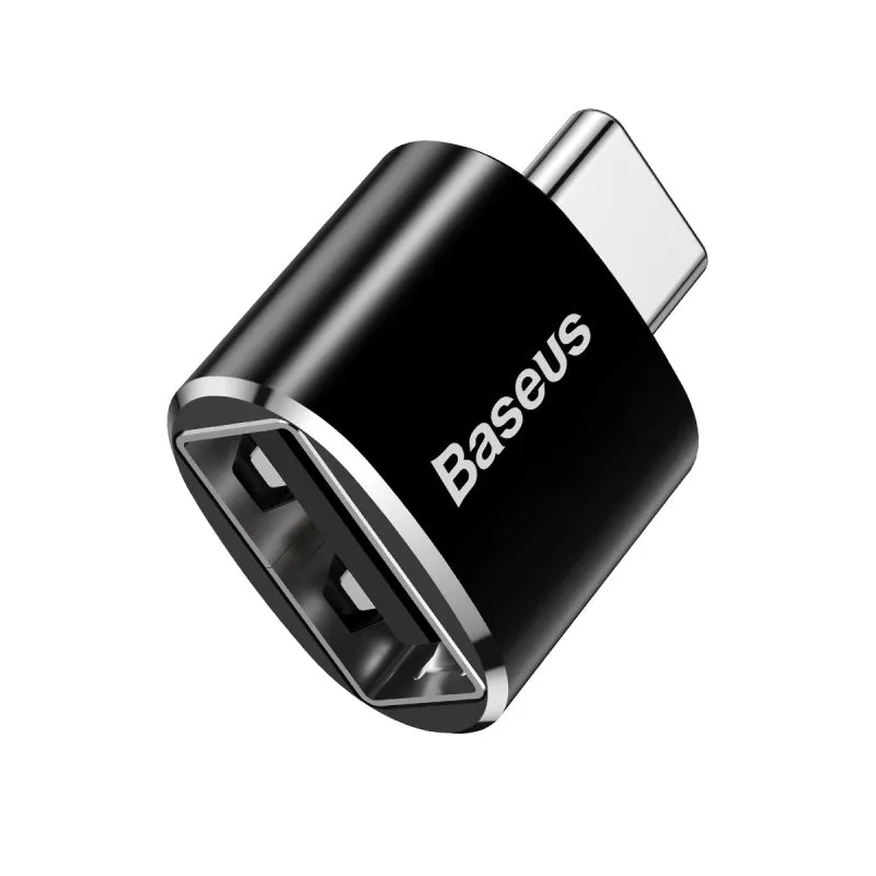 Baseus USB Female To Type-C Male Adapter Converter Black (CATOTG-01)