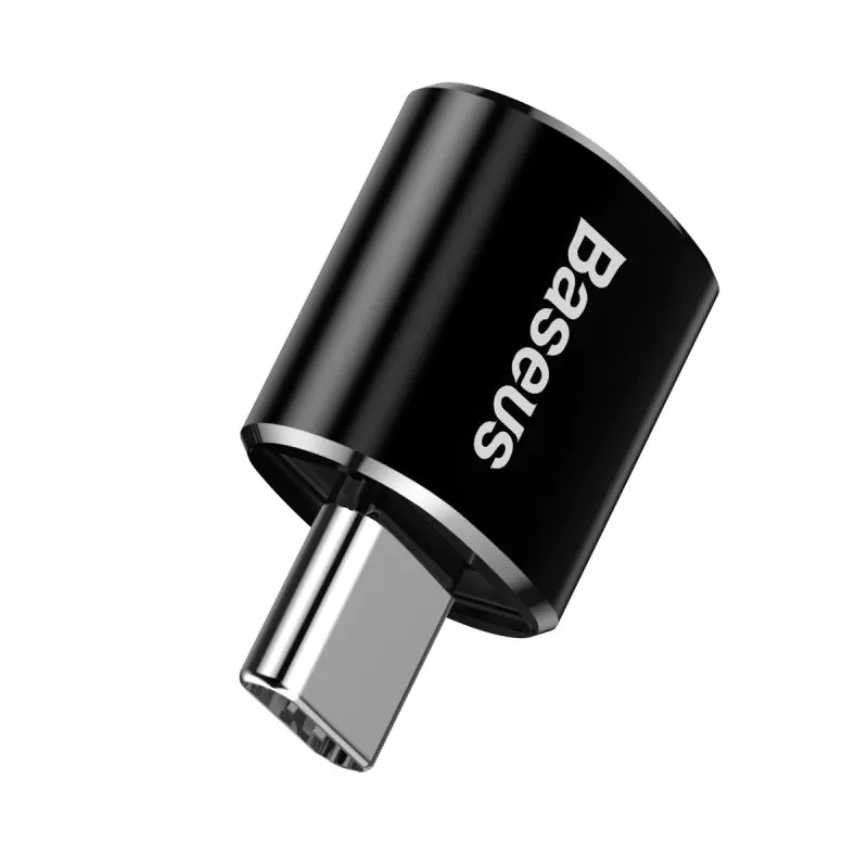 Baseus USB Female To Type-C Male Adapter Converter Black (CATOTG-01)