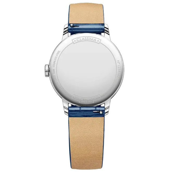 Baume & Mercier Ladies Blue Classima Watch 10329