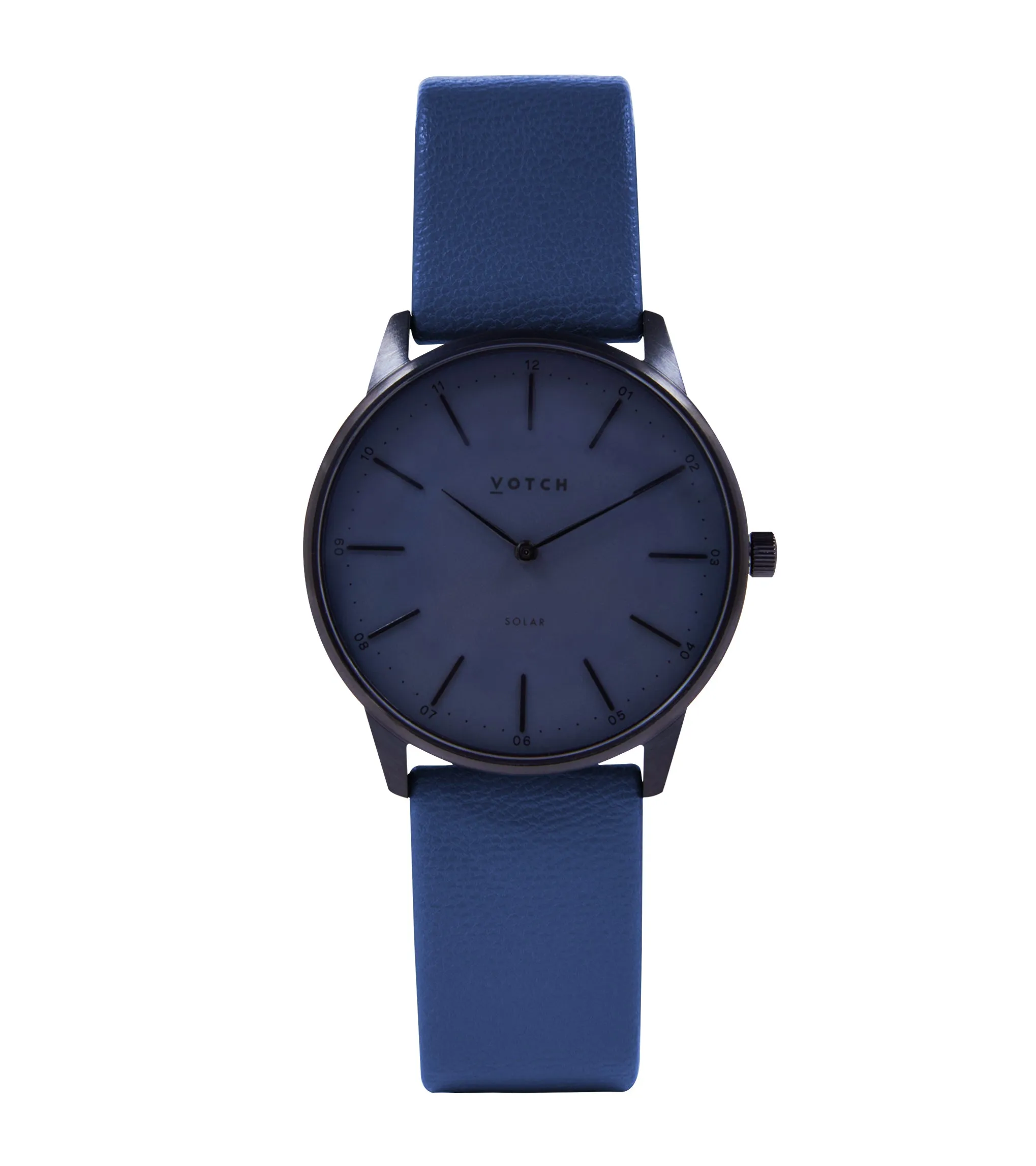 Black & Gun Metal with Navy Watch | Solar Classic