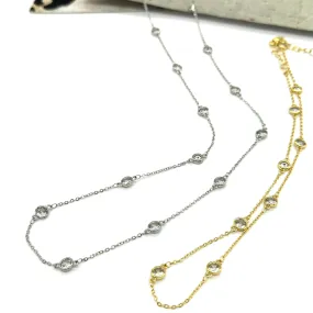 Bling & Sparkle Channel Necklace - 2 lengths