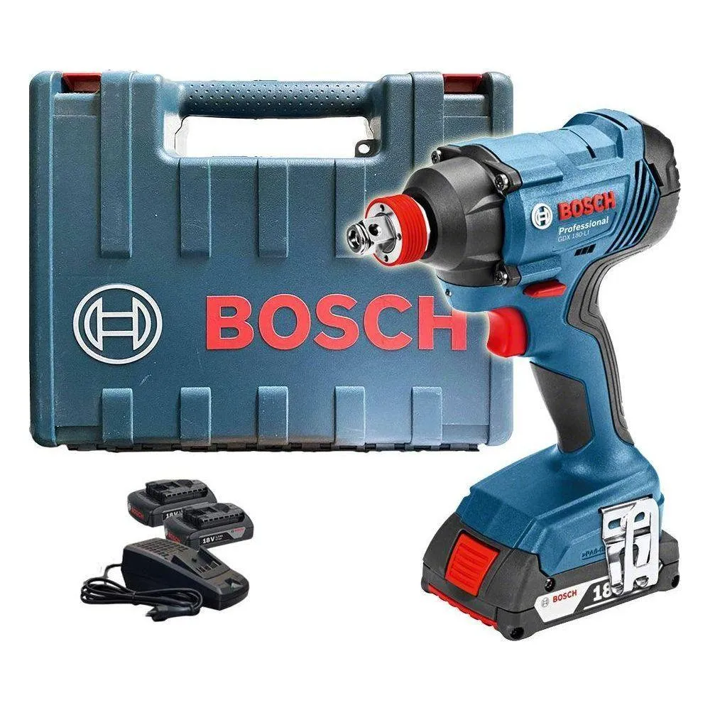 Bosch GDX 180-Li 2in1 Cordless Impact Driver / Wrench 1/2" Drive 180Nm 18V [Kit] (Open Seal)