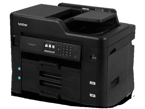 Brother MFC Business Smart Inkjet All-in-One Color Printer, 128MB Memory, Ethernet, Wireless, Color Touchscreen LCD Display - MFC-J5330dw