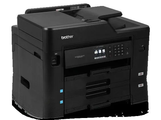 Brother MFC Business Smart Inkjet All-in-One Color Printer, 128MB Memory, Ethernet, Wireless, Color Touchscreen LCD Display - MFC-J5330dw