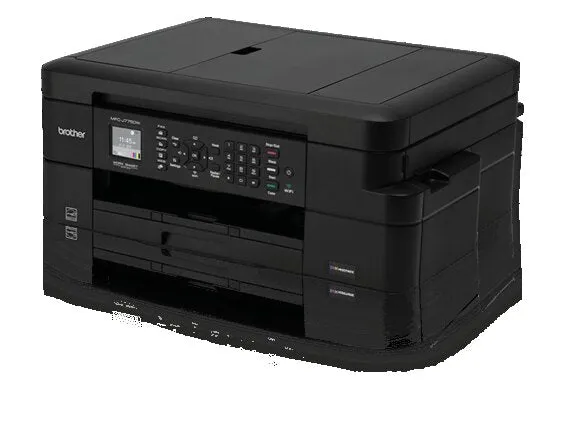 Brother MFC Inkjet All-in-One Color Printer, INKvestment Cartridges, 128MB Memory, Wireless, Color LCD Display - MFC-J775dw