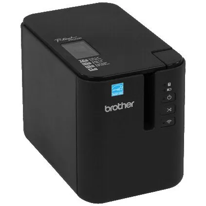 Brother P-Touch Wireless Desktop Label Printer, Monochrome, USB, Serial, WLAN, 6MB Memory, Laminated Thermal Transfer - PTP950NW