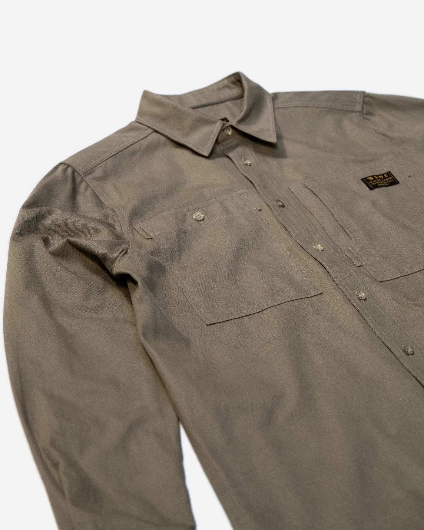 BSMC Twill Utility Shirt - Light Khaki