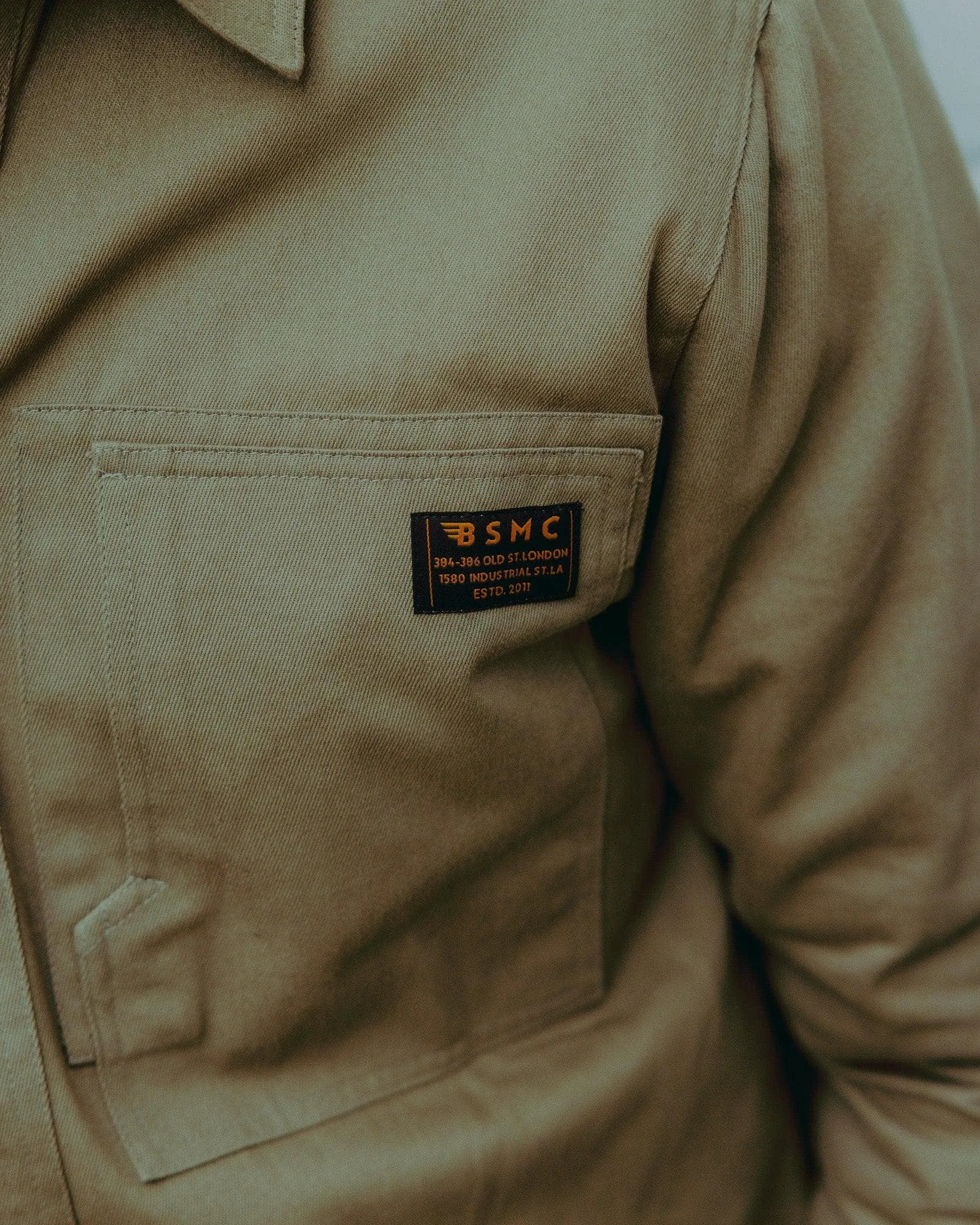 BSMC Twill Utility Shirt - Light Khaki