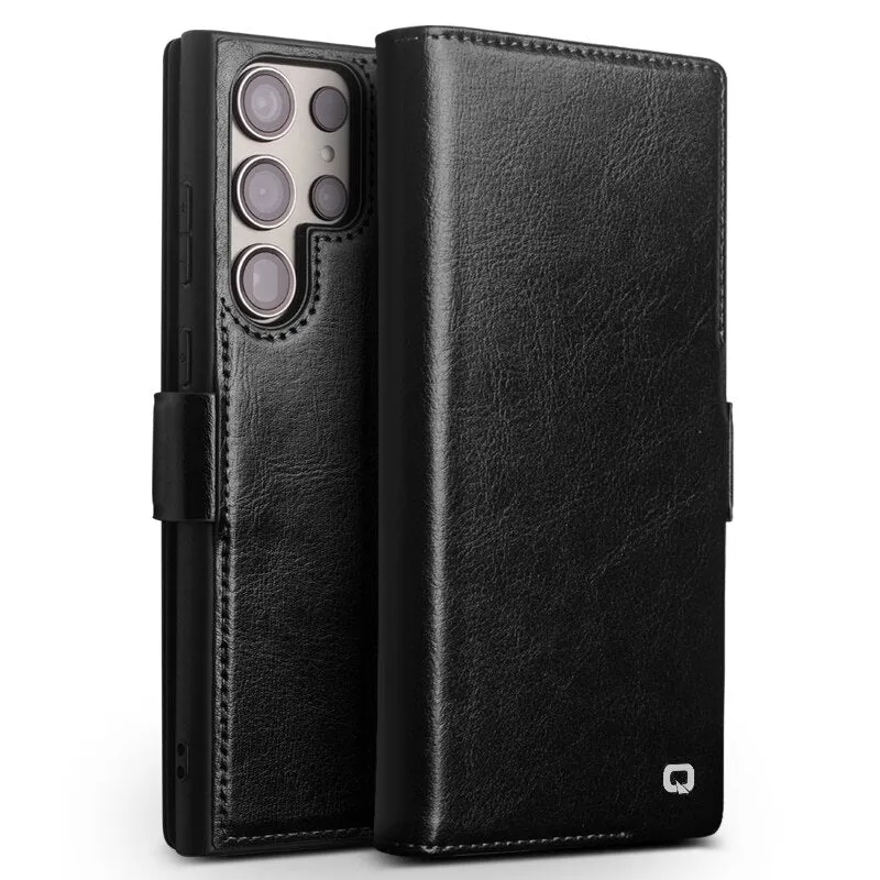 Business Style Leather Phone Case with Card Slots For Samsung S23 S22