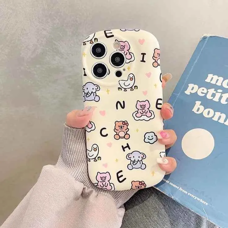 Cartoon Mini Animals Cute Phone Case For iPhone 11, 12, 13, 14, or 15 Pro Max