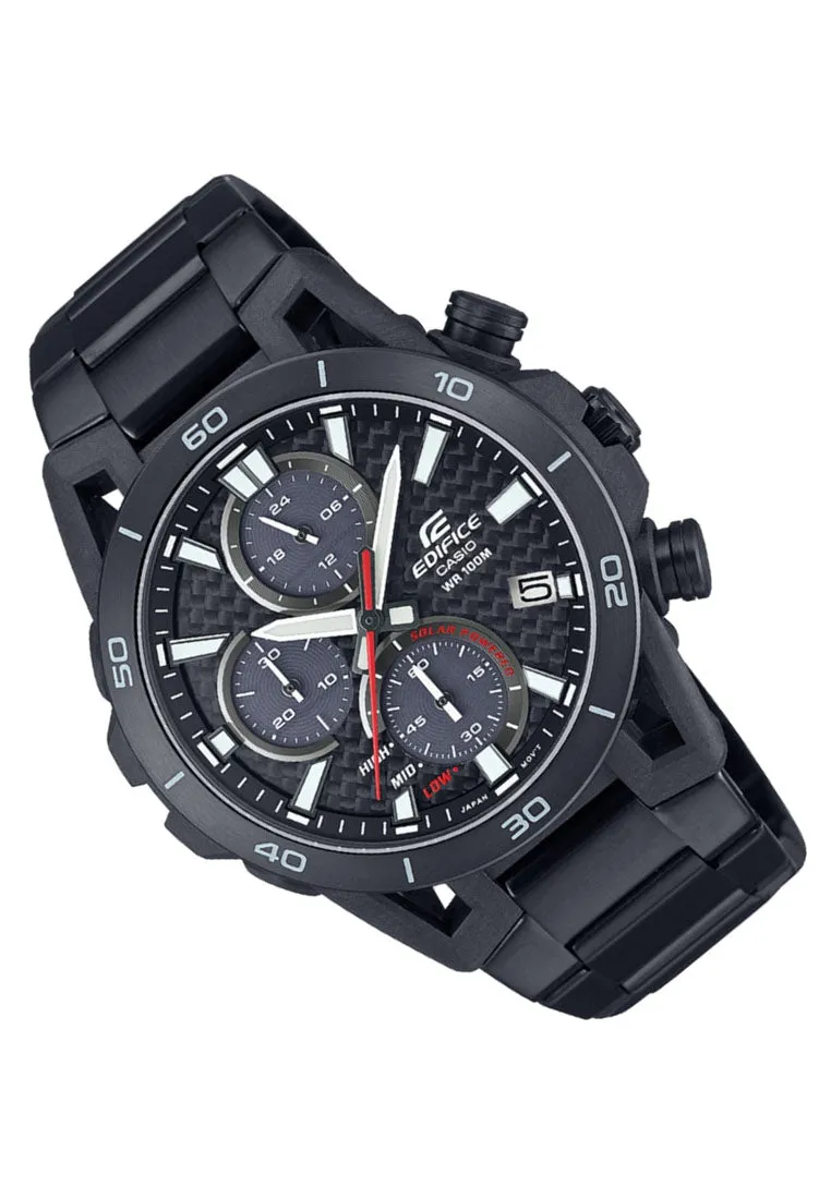 Casio Edifice EQS-960DC-1A Chronograph Stainless Steel Strap Solar Watch for Men