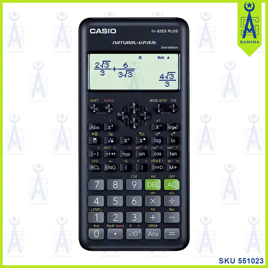 CASIO FX-82ES PLUS SCIENTIFIC CALCULATOR 2nd EDITION