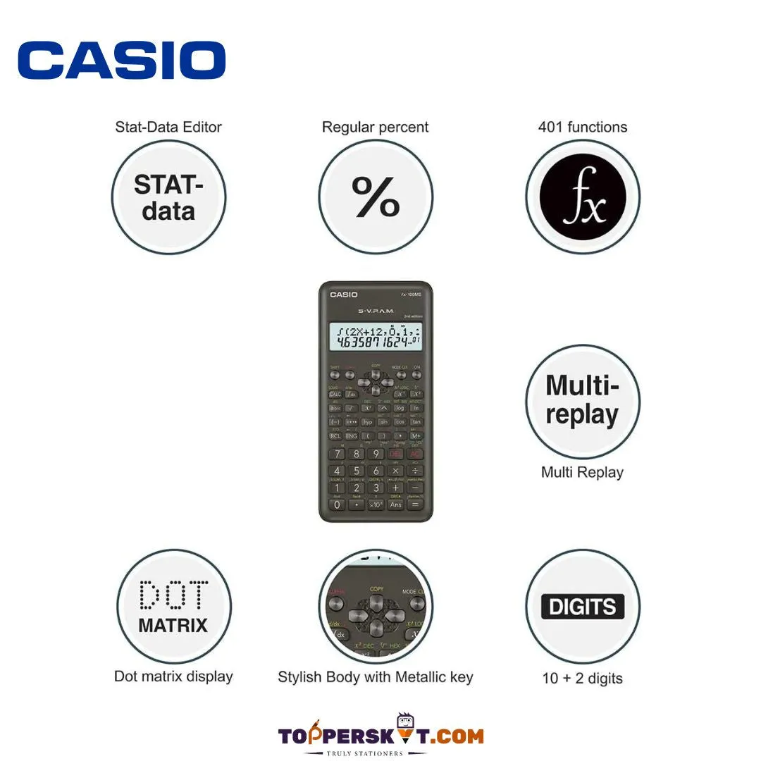 Casio FX100MS Scientific Calculator Portable ( Pack of 1 )