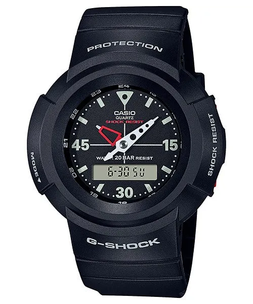 CASIO G-SHOCK Black Quartz Unisex Analog-Digital Watch AW-500E-1EDR