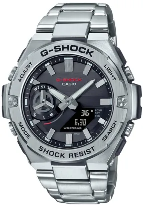 Casio G-shock GST-B500D-1A Solar Digital Analog Stainless Steel Strap Watch for Men