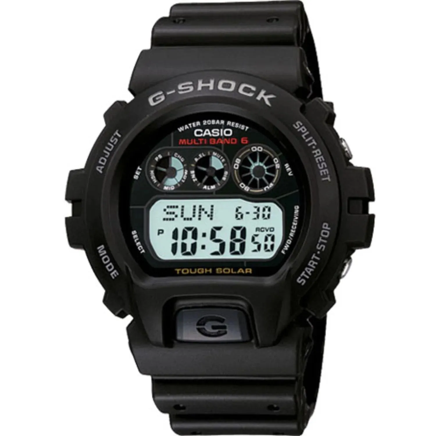 Casio GW6900-1 Men's G-Shock Tough Solar Atomic Timekeeping Watch