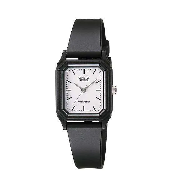 Casio LQ-142-7EDF Black Rubber Strap Watch for Women