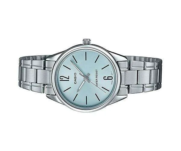 Casio LTP-V005D-2B Silver Stainless Steel Strap Watch for Women