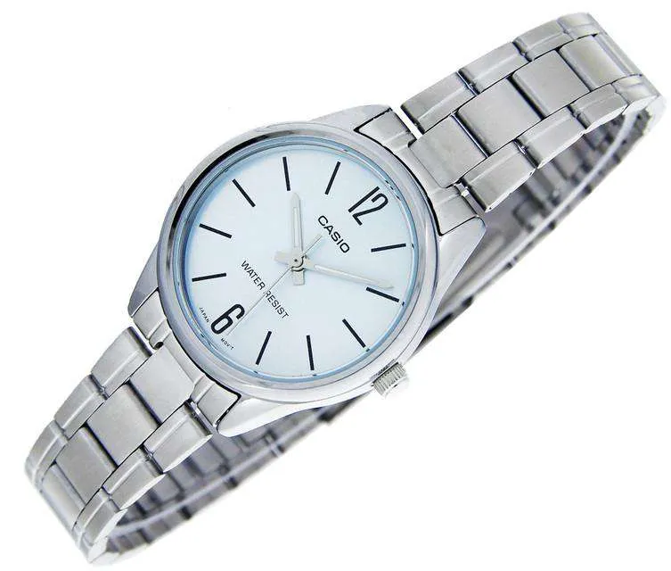 Casio LTP-V005D-2B Silver Stainless Steel Strap Watch for Women