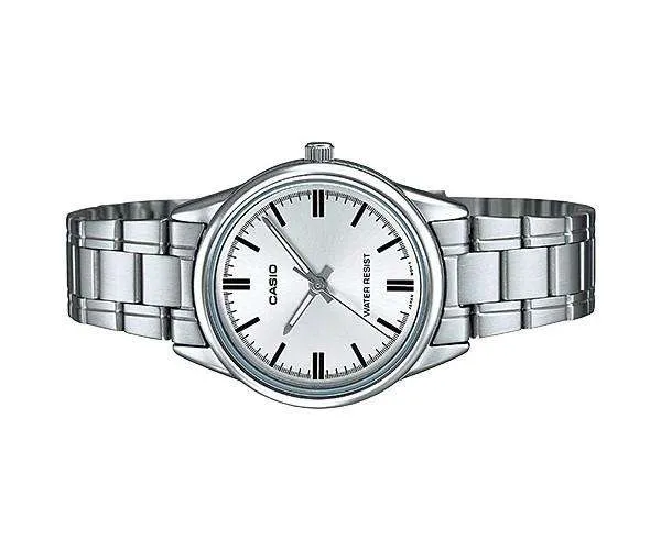 Casio LTP-V005D-7A Silver Stainless Steel Strap Watch for Women