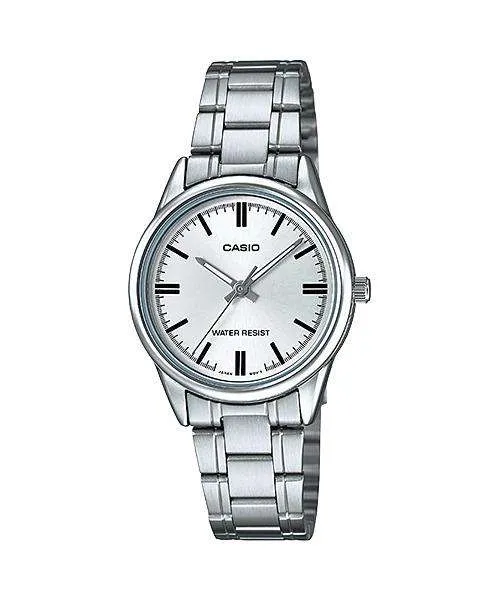 Casio LTP-V005D-7A Silver Stainless Steel Strap Watch for Women