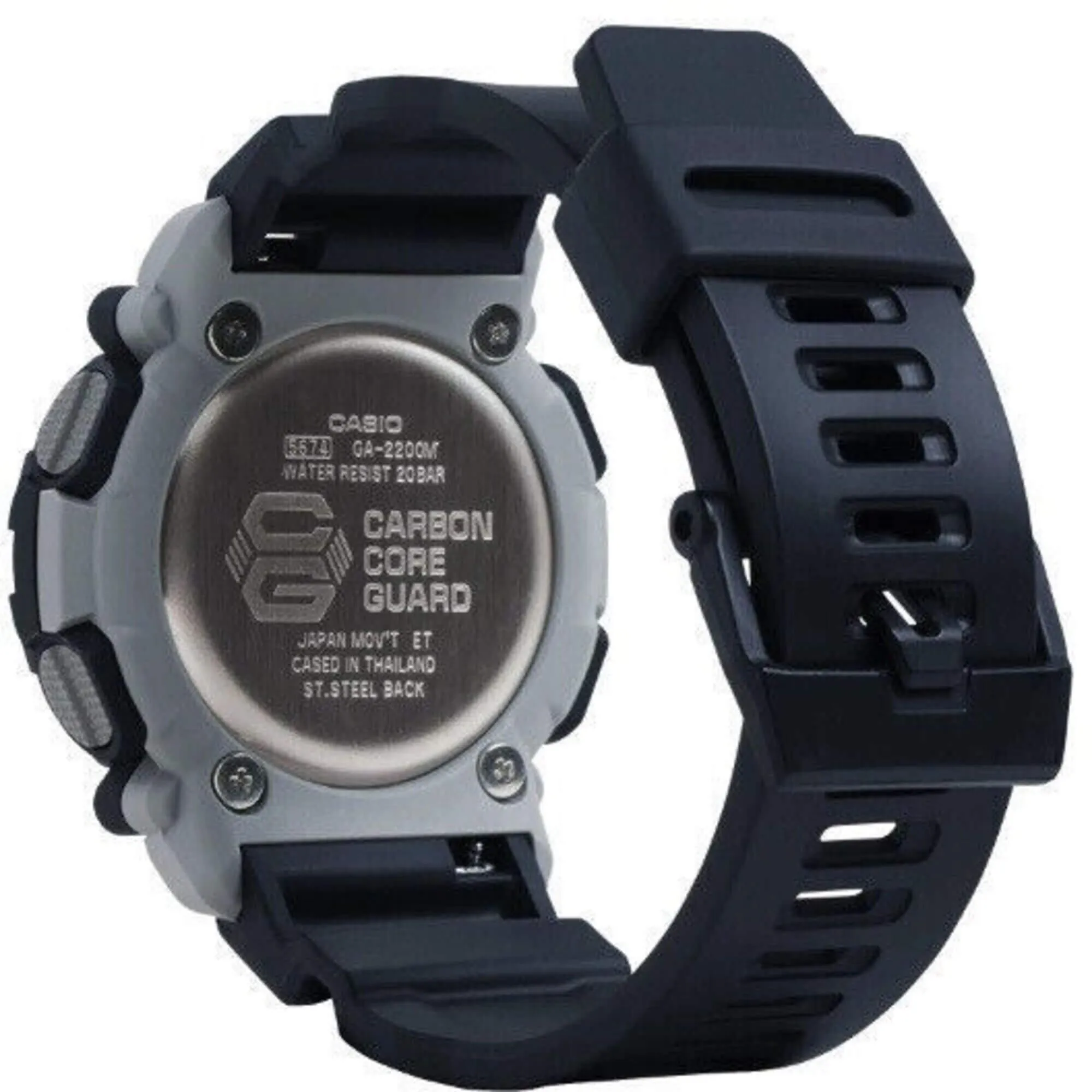 Casio Men's Watch - G-Shock Ana-Digi World Timer Black Dial Resin Strap | GA2200M-1A