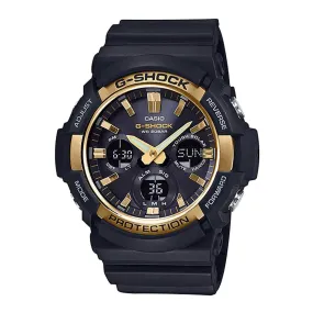 Casio Men's Watch - GAS-100 World Timer Black Analog Digital Dial Strap | GAS100G-1A