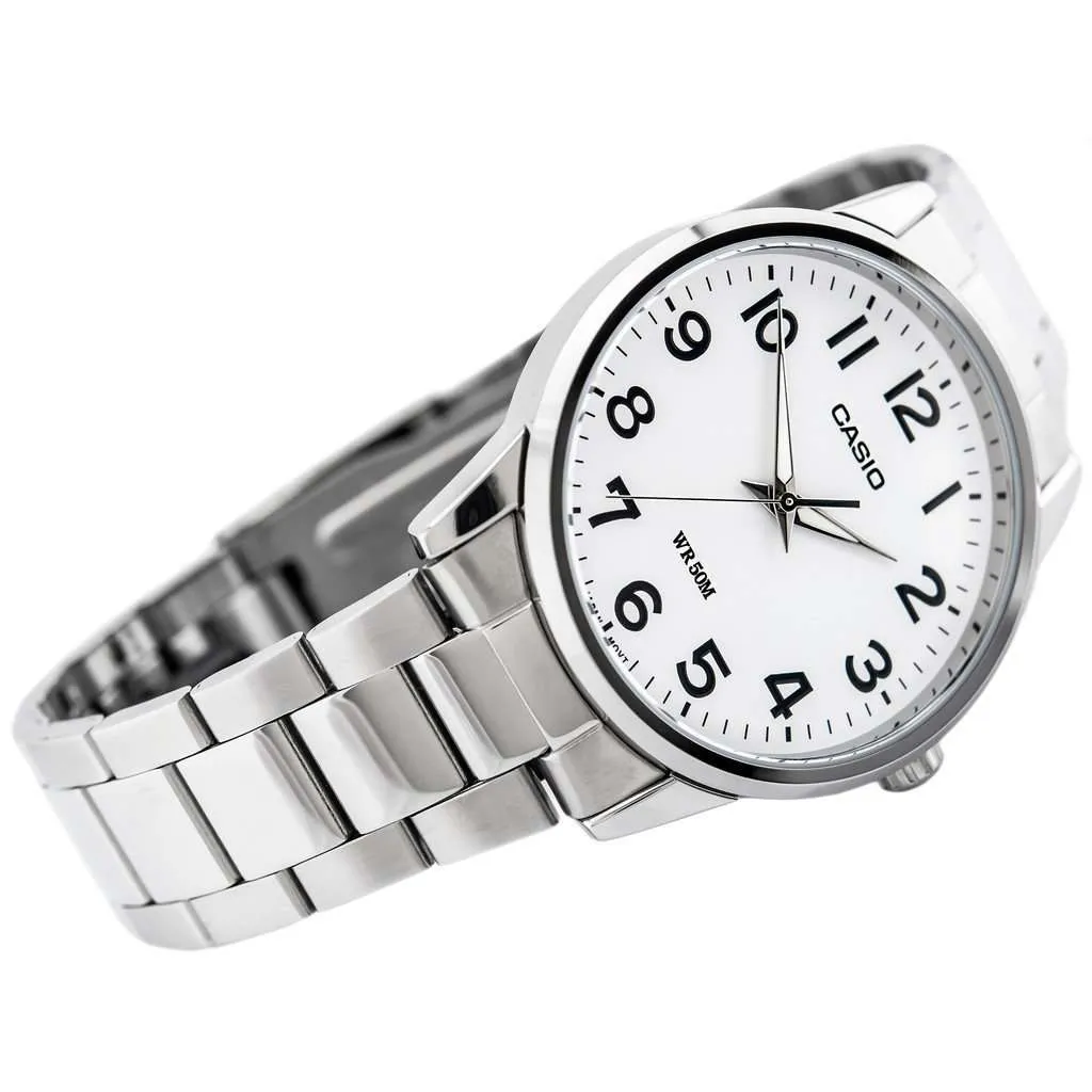 Casio MTP-1303D-7BVDF Silver Stainless Steel Strap Watch for Men