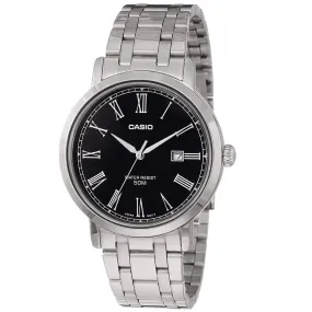 Casio MTP-E149D-1B Silver Stainless Watch for Men