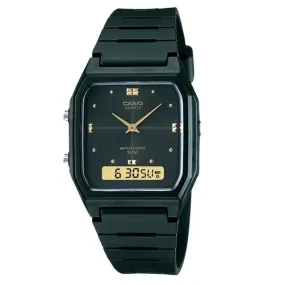 Casio Unisex Black Analogue-Digital AW48HE-1A