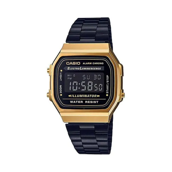 Casio Vintage Collection Digital Watch A168WEGB-1BVT Black - Gold