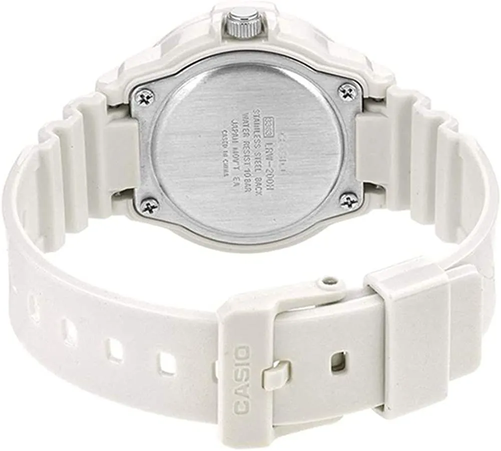 Casio Women's Watch Analogue White Black LRW-200H-1EVDF