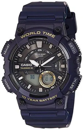 Casio Youth-Combination Analog-Digital Black Dial Men's Watch - AEQ-110W-2AVDF(AD208)