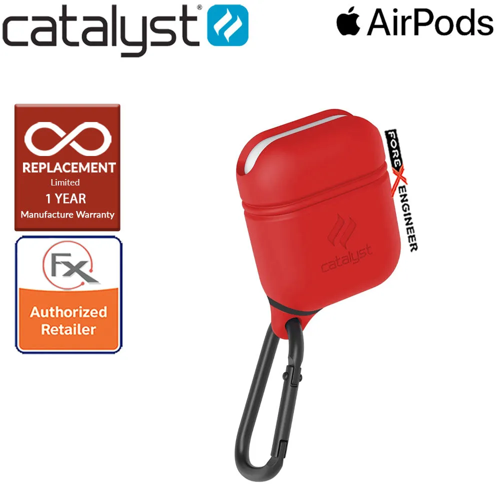 Catalyst Waterproof Case for Airpods - 1 meters deep with 1.2 meters drop protection - Flame Red Color