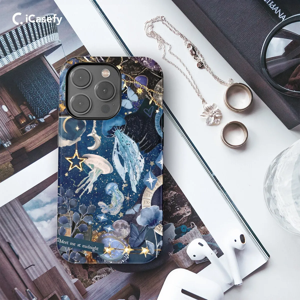 Celestial Sea Phone Case Astrology Stars Cover