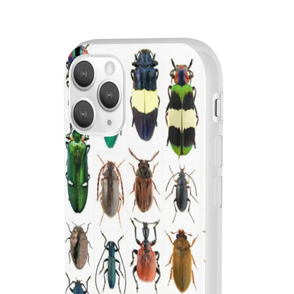 Cell Phone Flexi Cases AL BLUE DESIGNED BEETLES