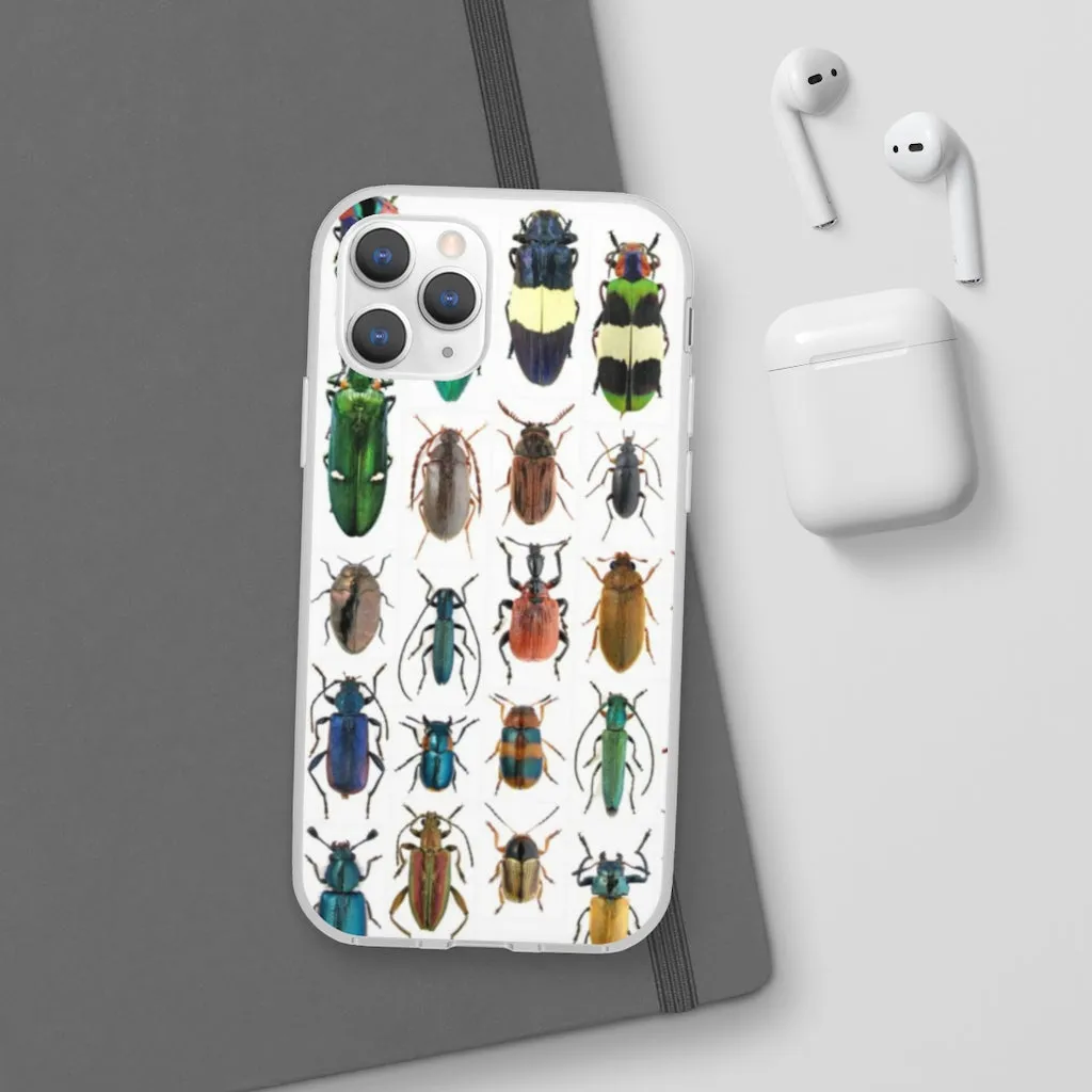 Cell Phone Flexi Cases AL BLUE DESIGNED BEETLES