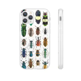 Cell Phone Flexi Cases AL BLUE DESIGNED BEETLES