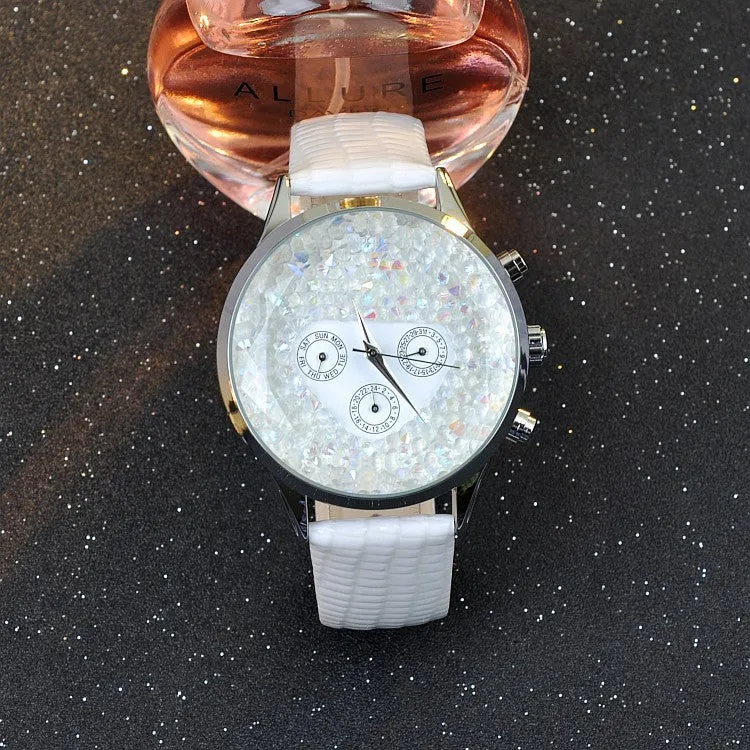 Charming Starry Large Dial Women's Watch