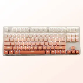 Cheek Color Orange Gradient Keycap Dip Dye Doubleshots PBT for keyboard 87 tkl 104 bm60 xd68 CSTC75 BM87 BM65 CSTC75 VN96