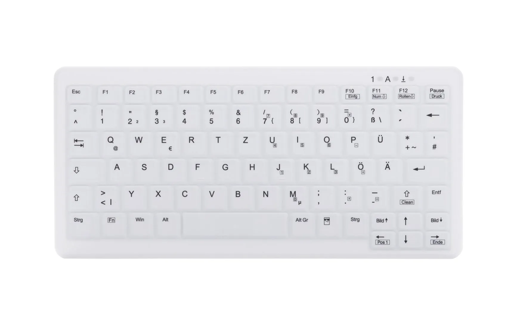 Cherry Ak-C4110 Keyboard Medical Rf Wireless Qwertz German White