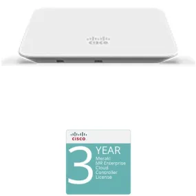 Cisco Meraki MR20 Access Point & 3-Year Enterprise License Kit