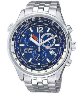 Citizen Eco-Drive Chronograph World Time Men's Watch AT0365-56L