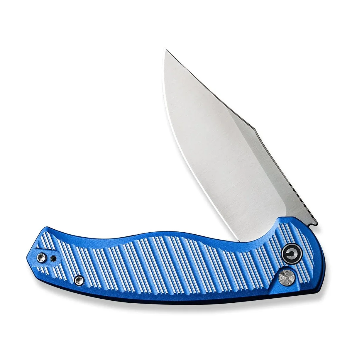 Civivi Stormhowl Folding Knife 3.3in Nitro-V Steel Blade Milled Blue Aluminum Handles - C23040B-2