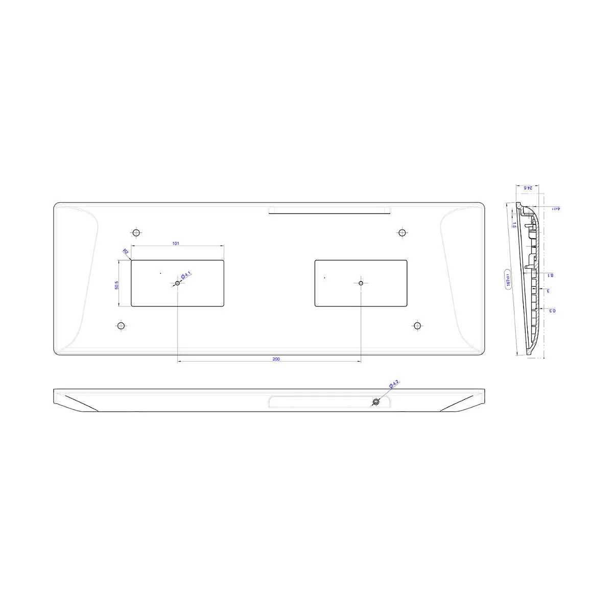 Cleankeys CK4 Wireless Medical Keyboard