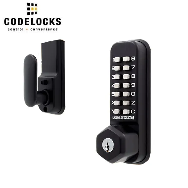 CodeLocks - CL210 - Mechanical Lock - Light Duty - Dual Backset Deadlatch 2 3/4" - 2 3/8" - Mortise Tubular Deadbolt - Key Override - Stainless Steel - Fire Rated - Optional Marine Grade Finish - Grade 2