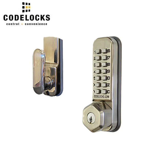 CodeLocks - CL250 - Mechanical Lock - Light Duty - Dual Backset Deadlatch 2 3/4" - 2 3/8" - Mortise Tubular Latchbolt - Key Override - Fire Rated - Grade 2