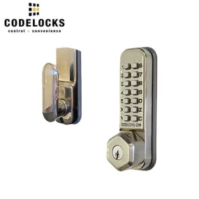 CodeLocks - CL250 - Mechanical Lock - Light Duty - Dual Backset Deadlatch 2 3/4" - 2 3/8" - Mortise Tubular Latchbolt - Key Override - Fire Rated - Grade 2