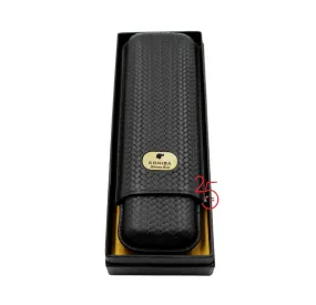 Cohiba Leather 2 Cigar Case Black